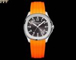 PPF Factory Patek Philippe Replica Watch Aquanaut Date 5167A  Orange Rubber 40mm Watch